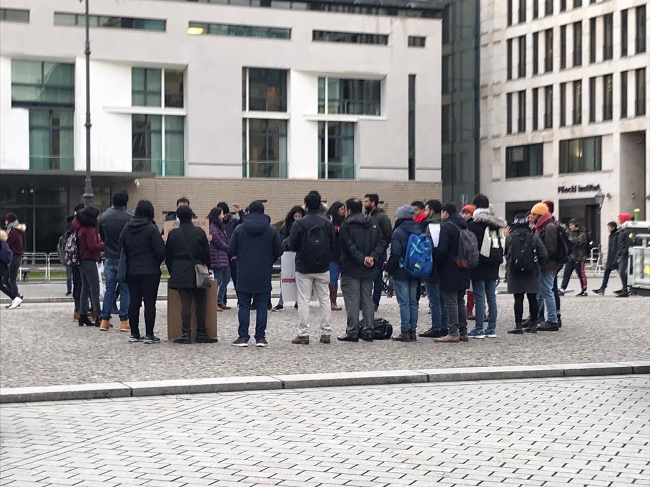 Indians in Berlin protest against Citizenship Amendment Act