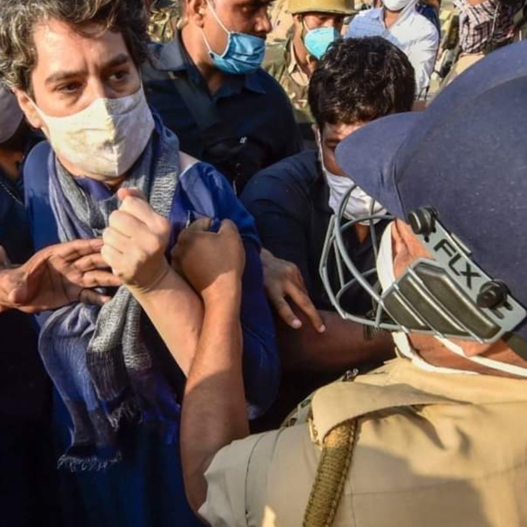 हाथरस कांड : राहुल -प्रियंका के दम से काँग्रेस ने लड़ी मुख्य लड़ाई