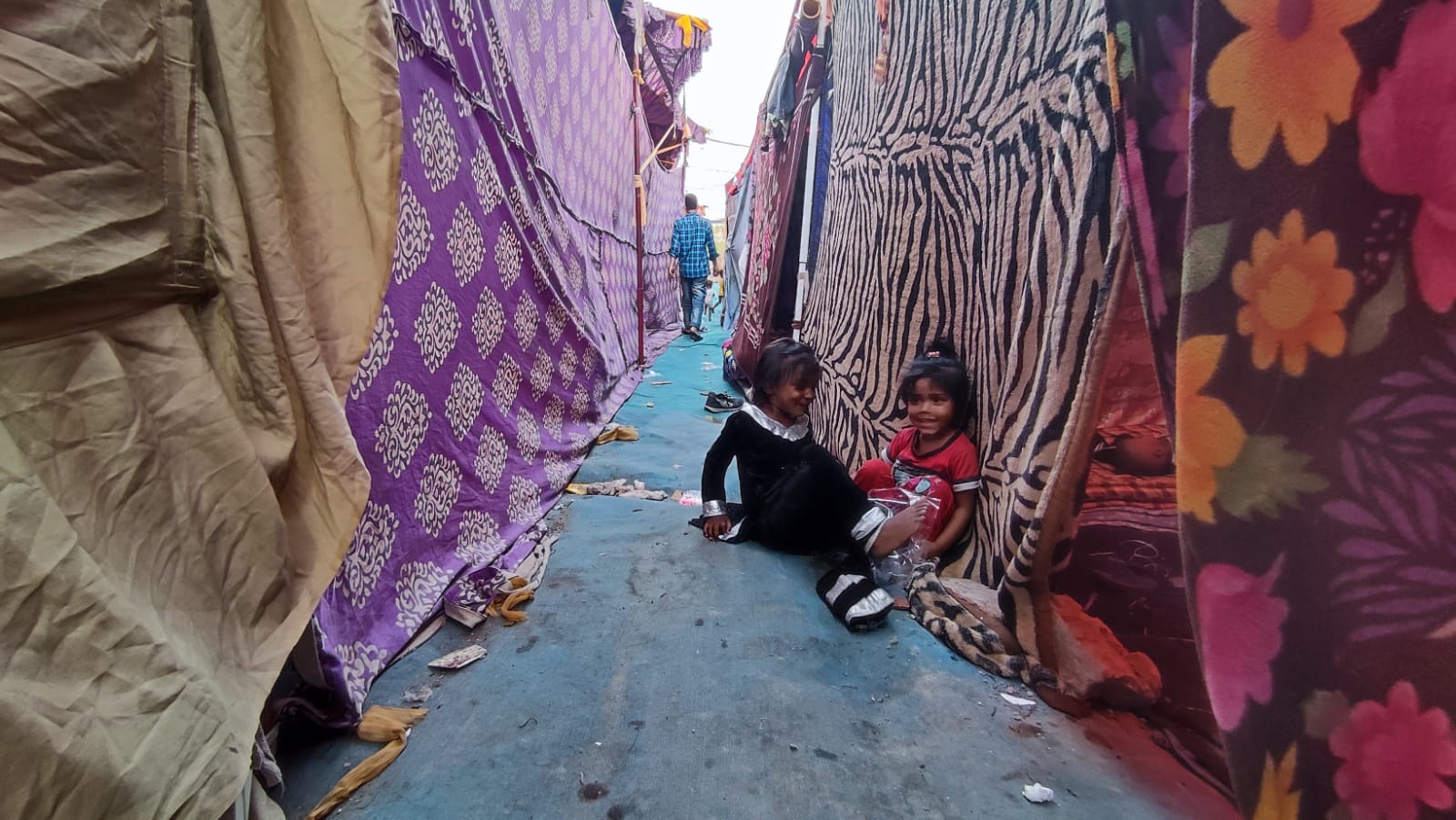 No respite for Rohingya refugees post fire, forced to live in makeshift tents amid Delhi rains
