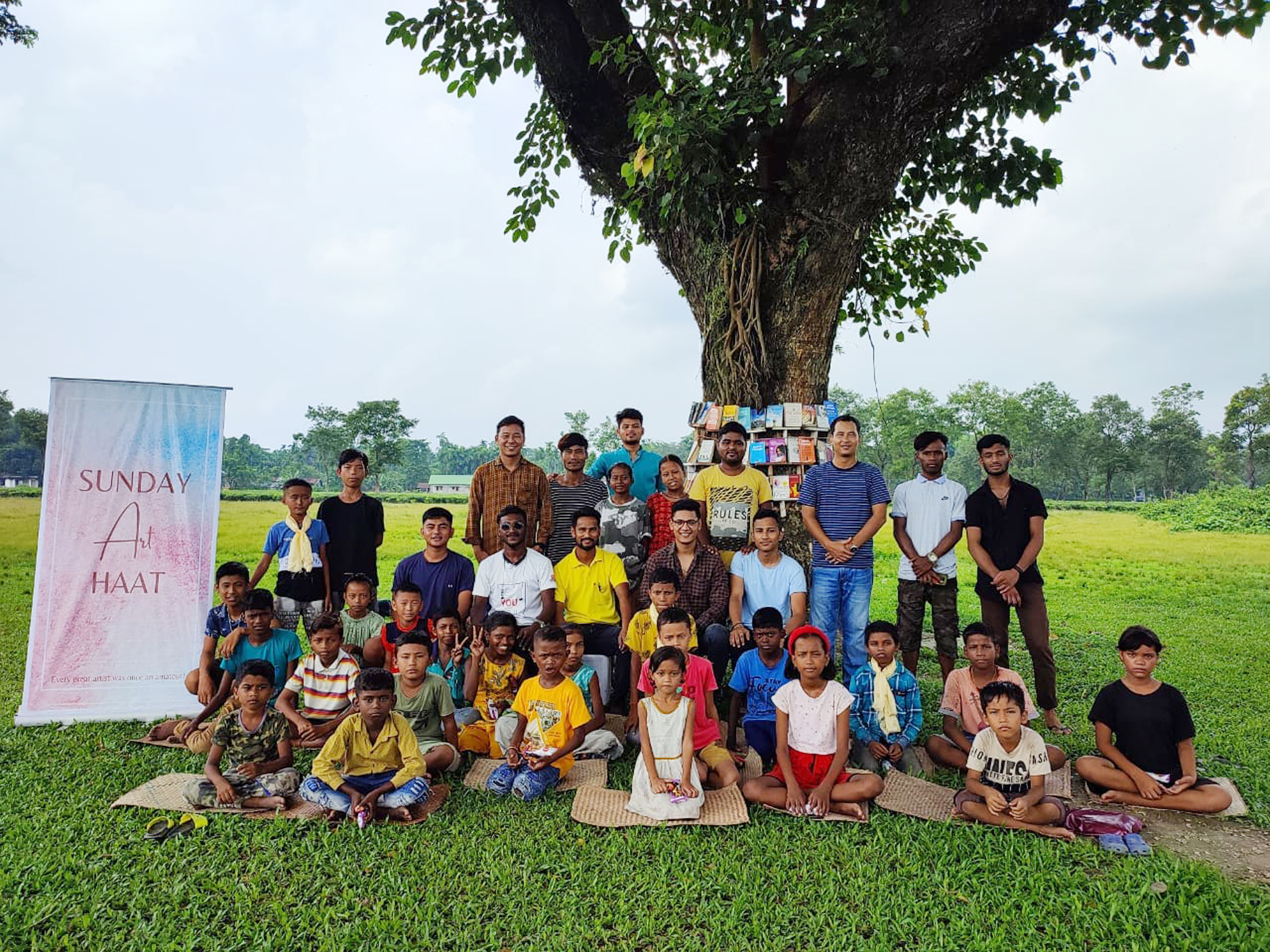 West Bengal: Young graduate turns century-old tree into outdoor library