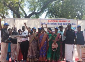 ‘We’ll Keep Opposing:’ - National Protest of Dalit Christians &amp; Dalit Muslims organised by NCDC after a three-year gap