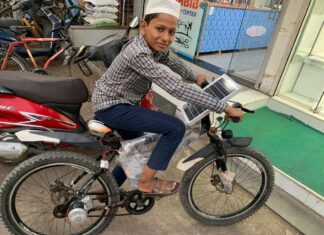 Solapur: 12-Year-Old Innovator Pedals into Future with Solar-Powered Bicycle